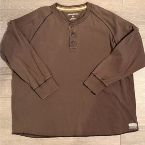Vintage Eddie Bauer Heavy Weight Henley T-Shirt